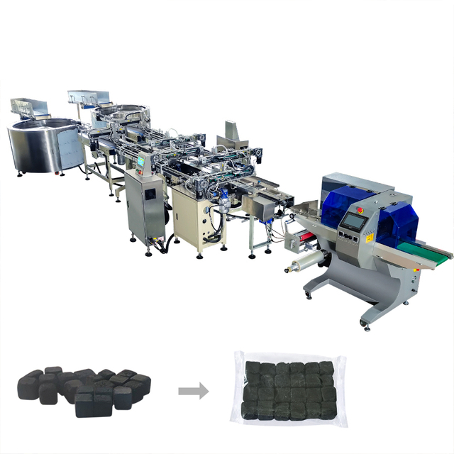 Hookah charcoal packaging line Square Charcoal Automatic sorting collecting Packing Machine