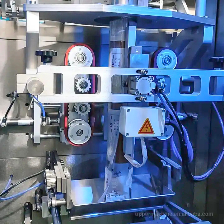 All in one automatic jelly candy marshmallow grape nuts granule beans potato chips vertical wrapping machine