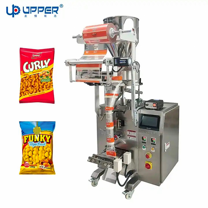 Corn Kernels Small snacks bag wrapping machine auto Weighing vvffs powder peanut granule packaging machine with measuring cup