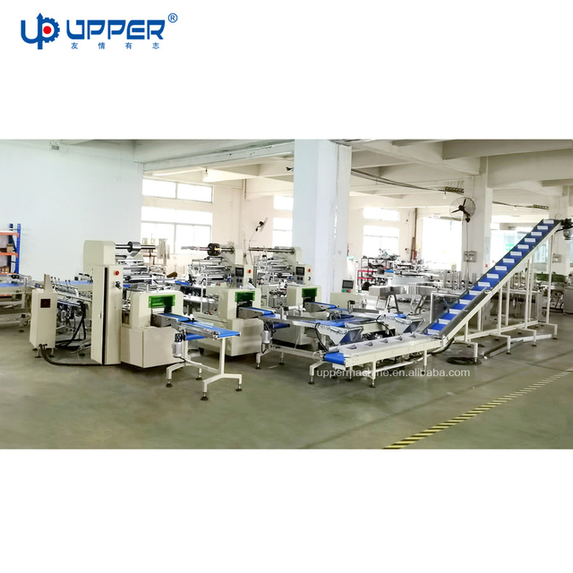Biscuits Bread Cake Food Bags Convenient Pillow Type Factory Packaging Machinery Equipment System Automatic Wrapping Packing Machine Line