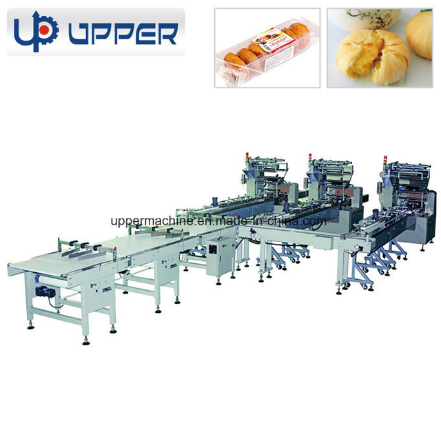 Automatic Flow Pillow Bags Cup Cake Packaging Machine
