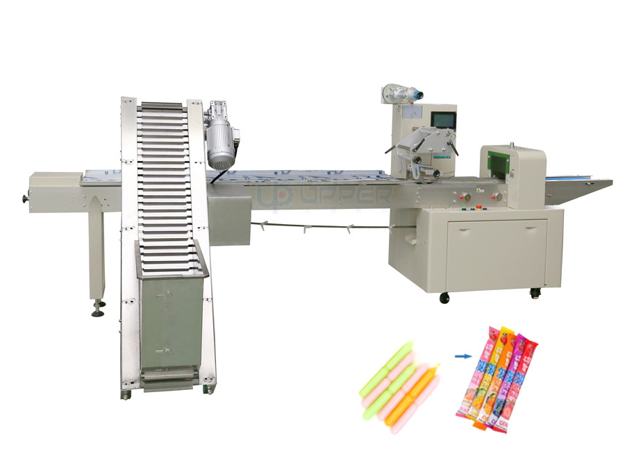 Automatic Tongue Depressor Popsicle Cone Cream Bar Packaging Packing Machine Ice Popsicle Lolly Pop Cube Tube Ice Cream Packing Machine