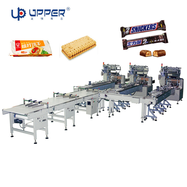 Commercial Automatic Arabic Pita Bread Roti Chapati Horizontal Flowpack Packaging Machine Packing Line Packing Machine