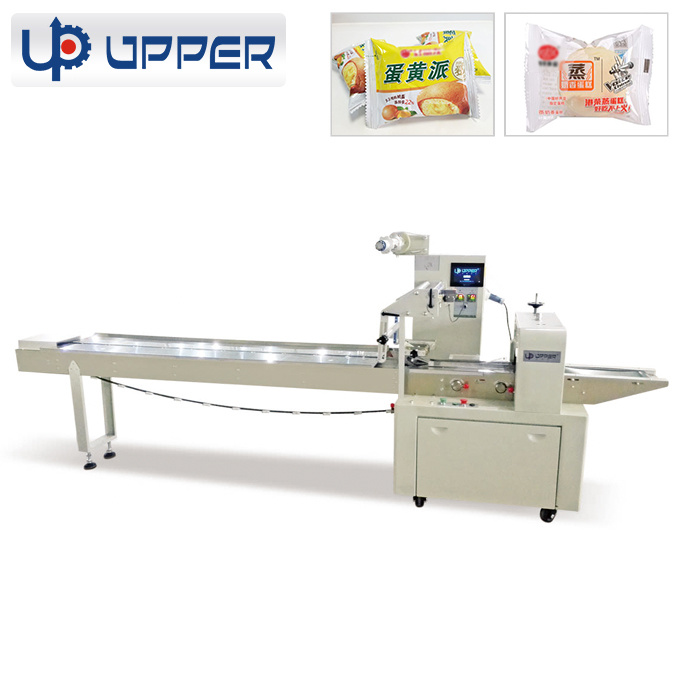 High Quality Automatic Food Ravioli Dumpling Pillow Pouch Horizontal Packing Machine Fried Dough Flow Packaging Machine