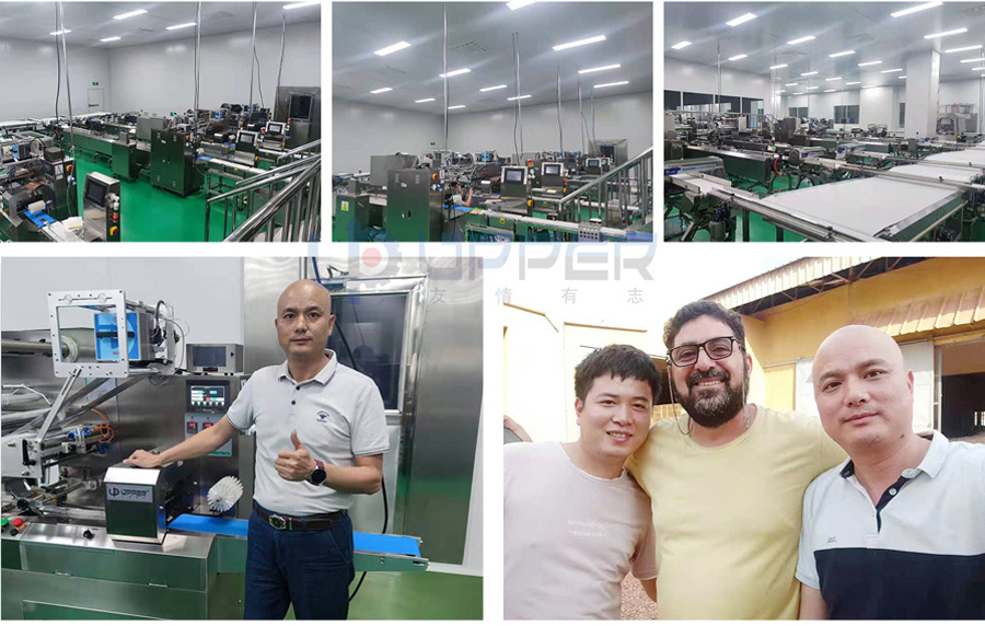 Fully Automatic High Speed Bread Wafer Waffle Cookies Biscuit Soap Cake Bread Packaging Machinery Chocolate Bag Pillow Flow Counting Packing Machine Line