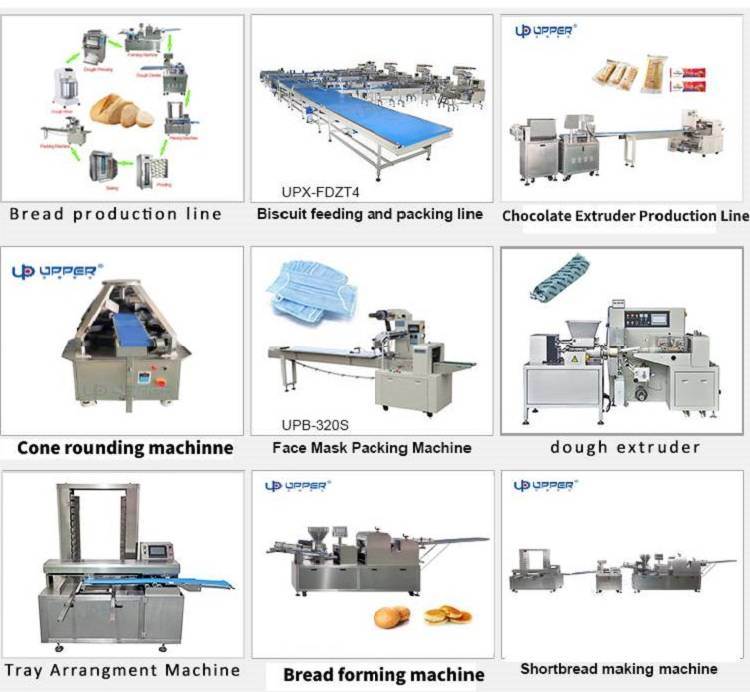 Automatic Danish Production Line Danish Butter Bread Making Machine Hand Tearing Bread Equipment Packaged Food Machinery Upper