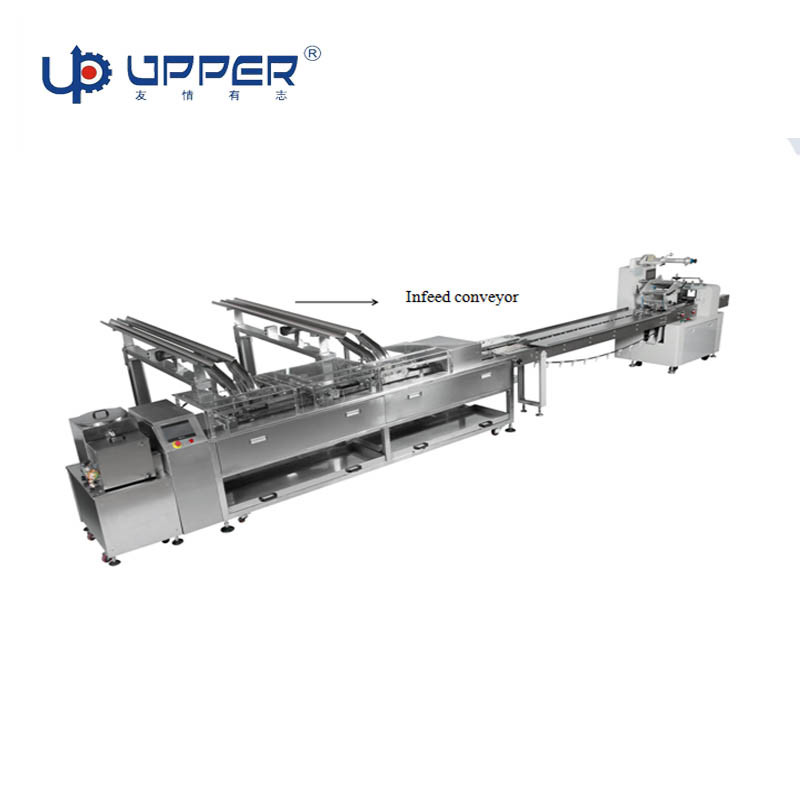 Biscuit Stacker Cake Dropper Automatic Feeding and Packaging Machine