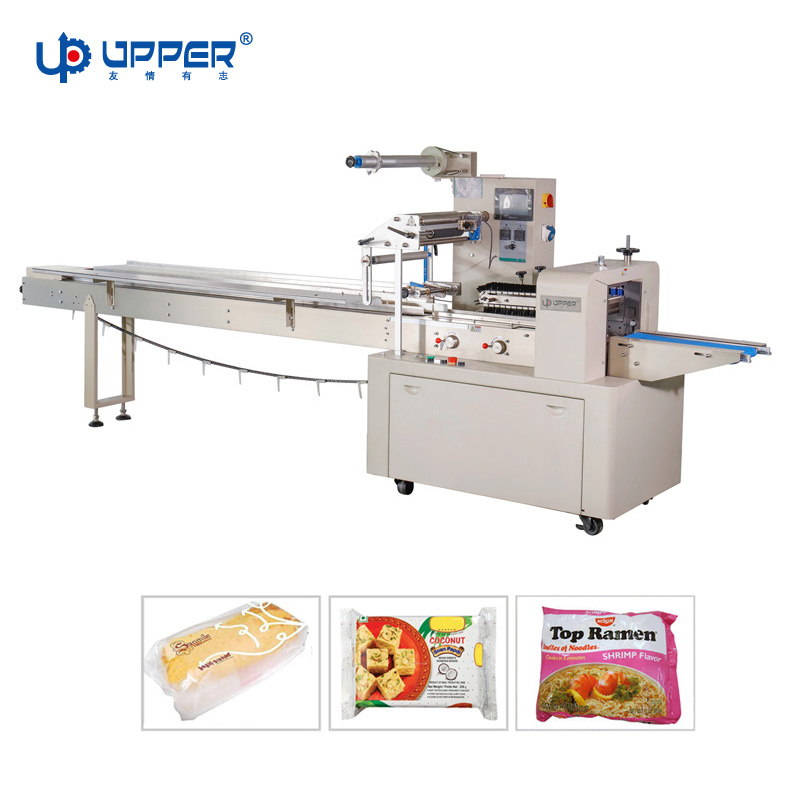 Food Packing Machine Upb-100 Upper with Servo Motor for Bread Cake Biscuit Sweet