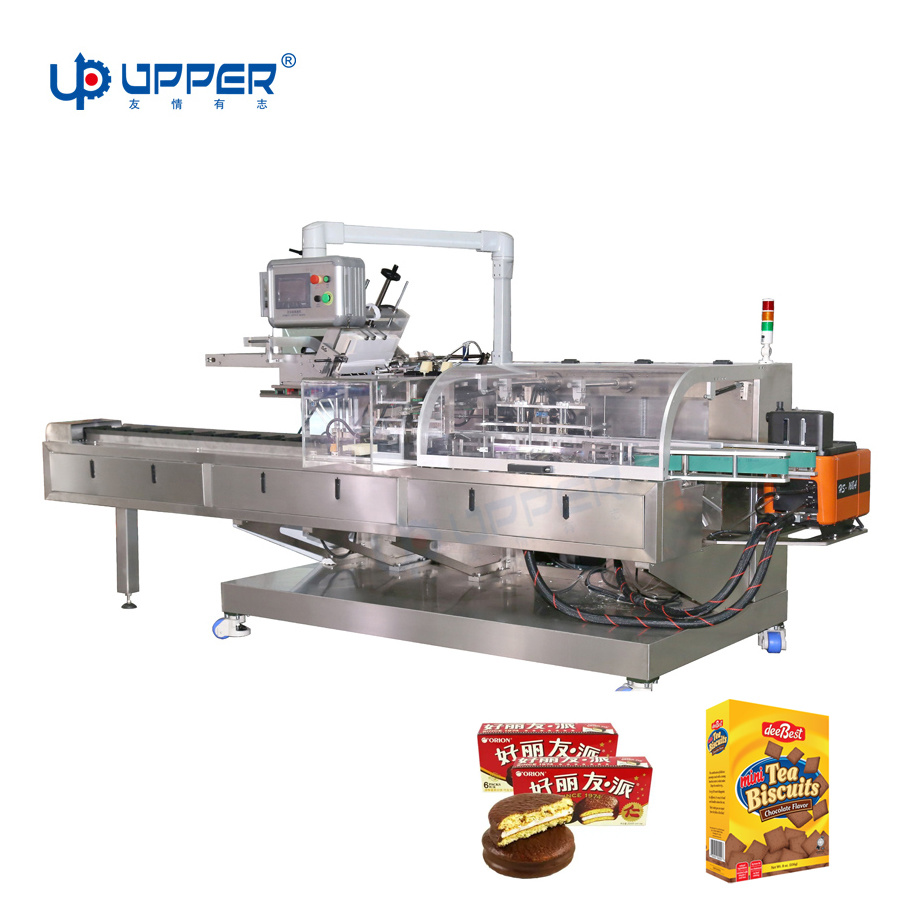 Foshan Upper High Quality Automatic Cake Bag Carton Box Packing Machine