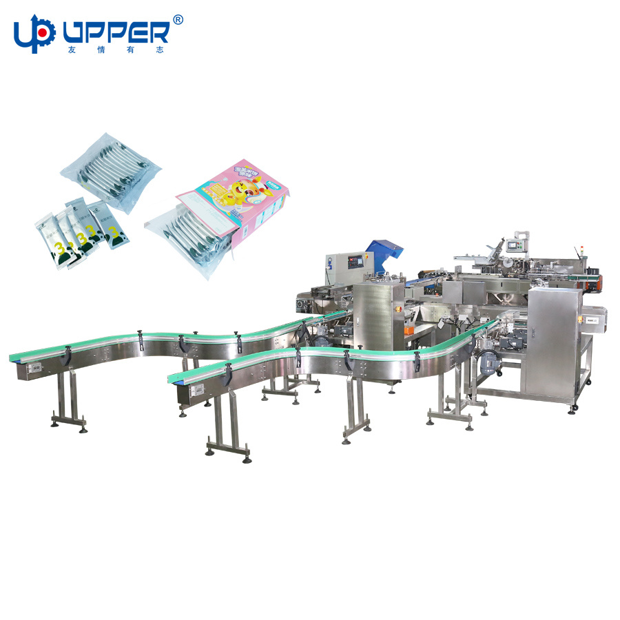 Chocolate Coating Wafer Biscuit High Speed Carton Box Auto Flow Packing Machine