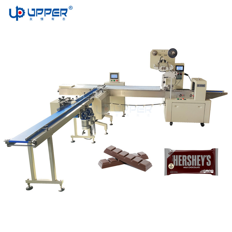 Chocolate Chocolate Bar Chocolate Bread Cookies Waffle Wafer Fully Automatic Horizontal Pillow Combination Packing Machine