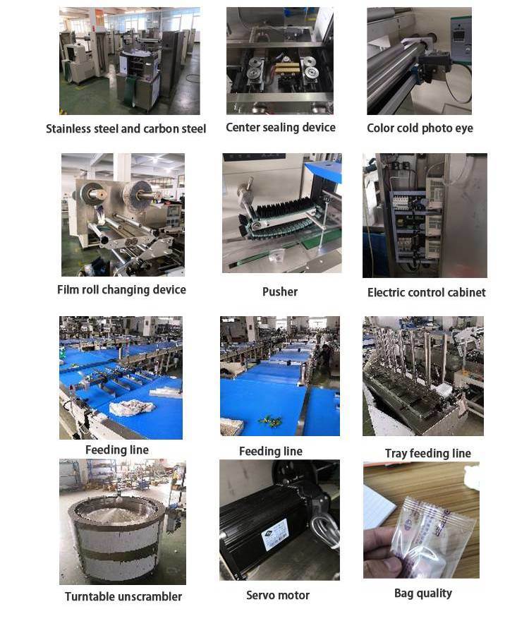 Automatic Flow Packaging Machine for Wig Hairpiece Horizontal Packing Machine for Periwig Wiggery Pack Machine