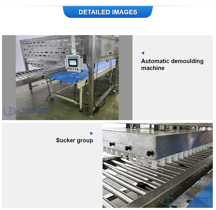 Upper Cupcake Bread Chocolate Long Bar Cupcake Multi-Functional Automatic Demoulding Machine Can Be Connected to Food Production Packaging Packing Machine Line