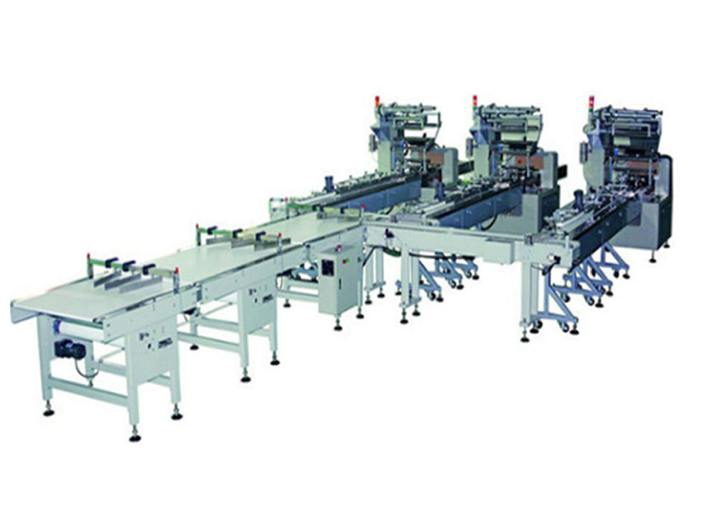 Bread, Cake, Biscuit, Candy Automatic Horizontal Pillow Feeding and Packing Line