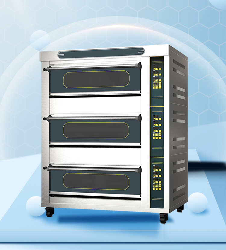 Two Deck Electric Bread Oven Competitive Price Industrial Single Deck Double Layers Gas Oven for Cake Bread Pizza Baking The Cheapest Oven in Foshan, Guangdong