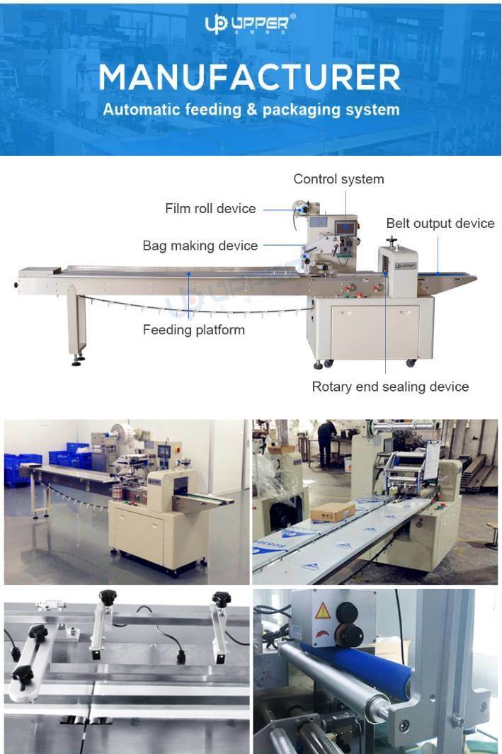 Fully Automatic Horizontal Frozen Chicken Packaging Fresh Meat Whole Chicken Pillow Packing Machine Plastic Film Shrink Wrapping Machine