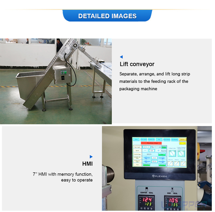 Ice Pop Energy Bar Rice Bar Flow Wrap Machine