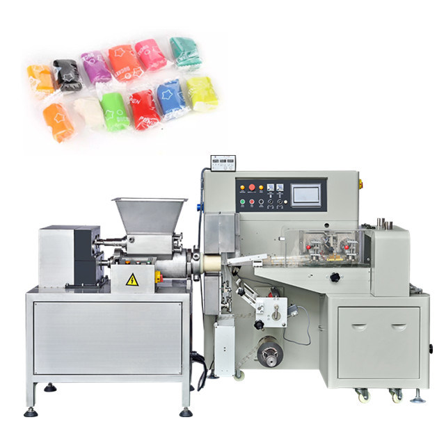 Automatic Plasticine Modeling Clay Play Dough Extruder and Packing Machine