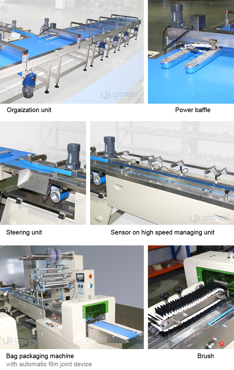 Automatic Wafer Biscuit Noodle Crackers Cake Cupcake Muffin Flow Packaging Machines
