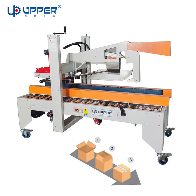 up and Down Tape Automatic Sealing Machine Bread Chocolate Bar Waffle Muffin Cookies Chocolate Food Carton Sealing Machine