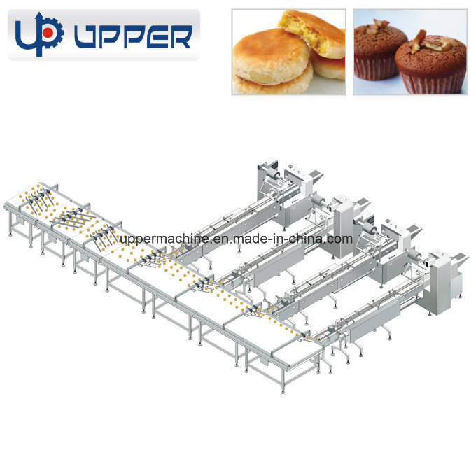 Cookies Snack Pillow Type Automatic Packing and Feeding Line