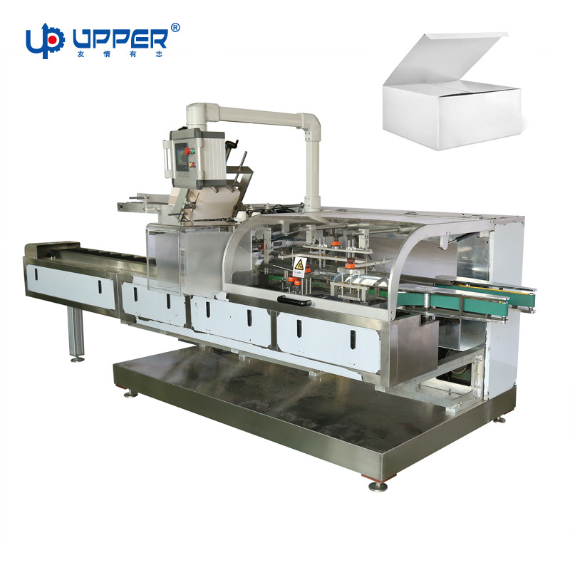 Fully Automatic Horizontal Biscuit Bread Waffle Carton Box Packing Packaging Machinery Cartoning Machine