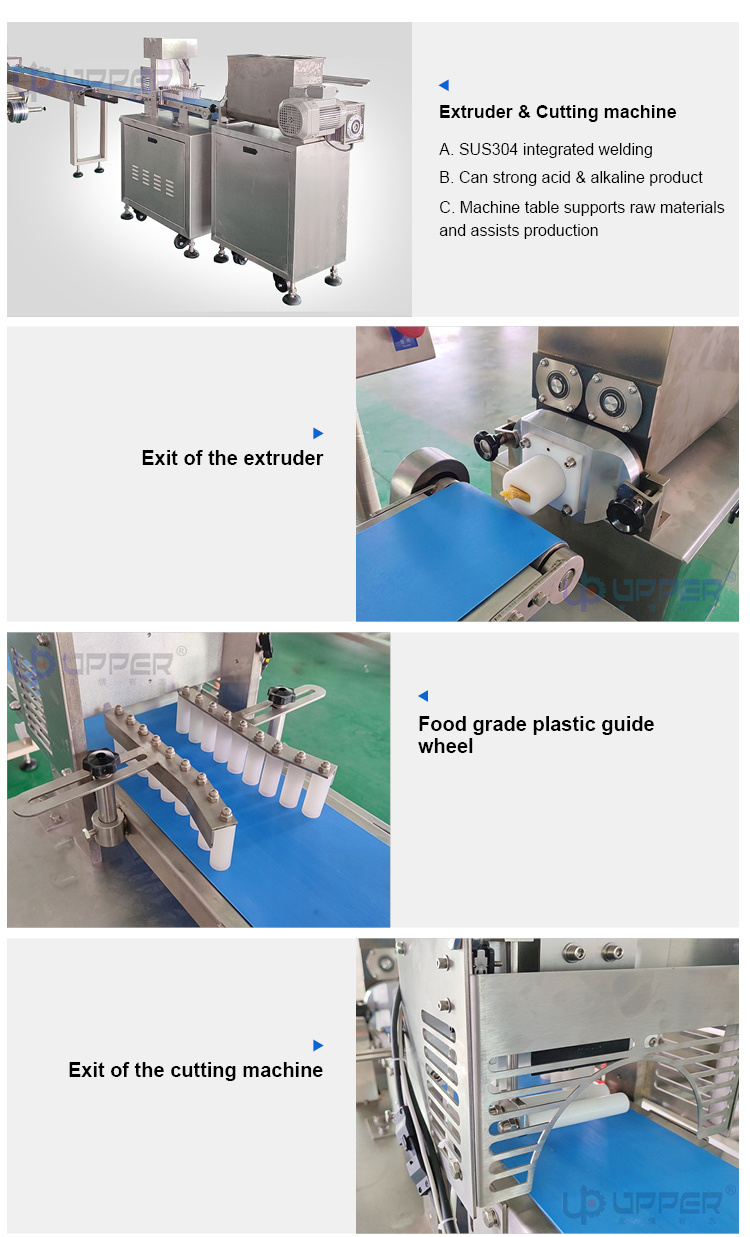 Chocolate Protein Bars Production Line Extruding Machine Cutting Machine and Packing Machine