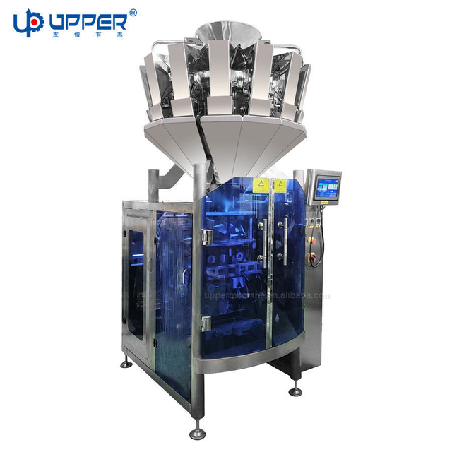 520 High Speed Automatic Potato Chips Potato Chips Raisins Broad Beans Beans Nuts Peanuts Spices Salt Sugar Cookies Plastic Bag Vertical Packing Machine