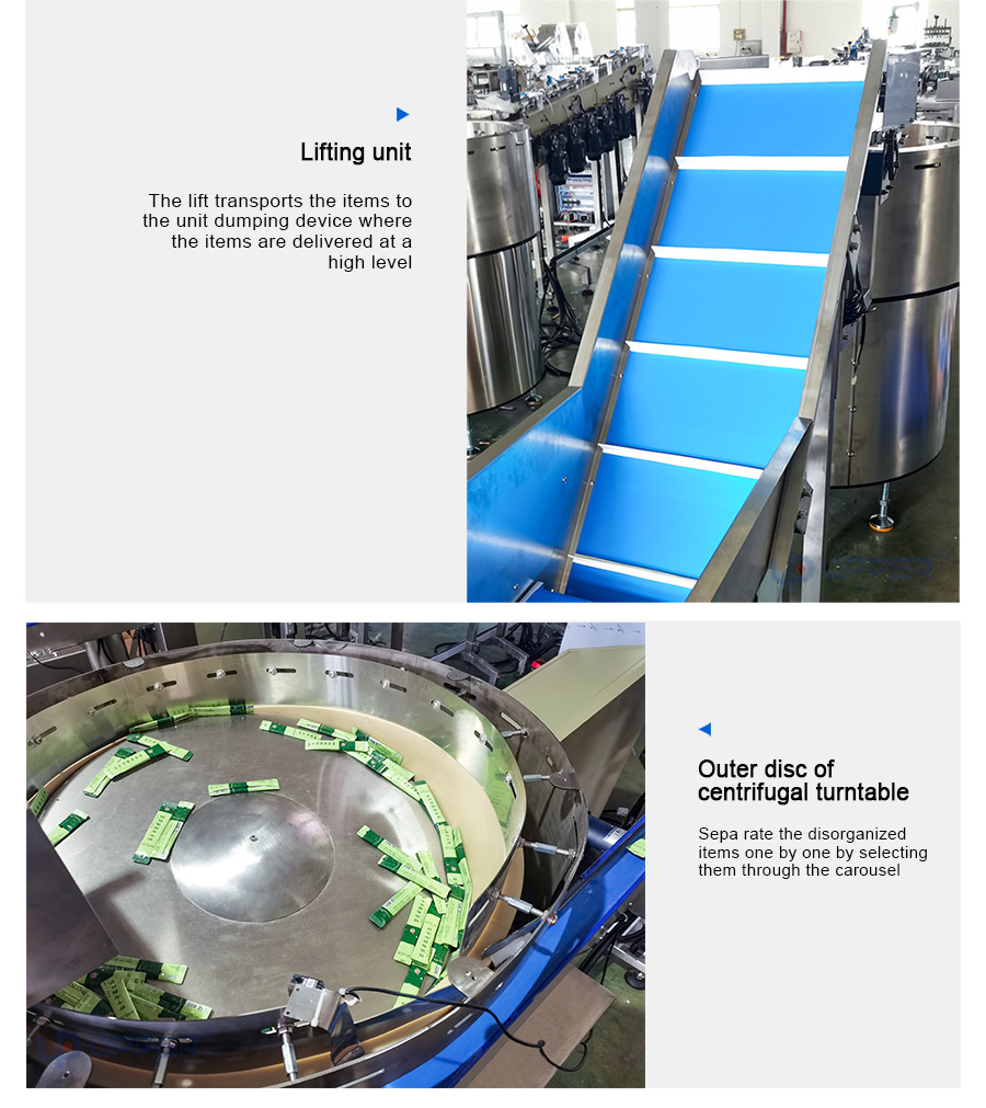 Bag Solid Beverage Milk Tea Coffee Automatic Sachet Sorter Horizontal Roller High Speed Centrifugal Rotary Plate Automatic Counting Package Sorting Machine