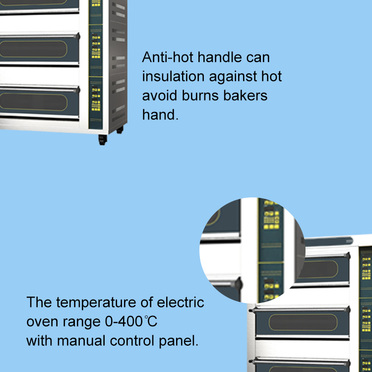 Commercial Electric Oven Large Baking Oven Commercial Pizza Bread Moon Cake Three-Layer Six-Plate Timing Cake Baking