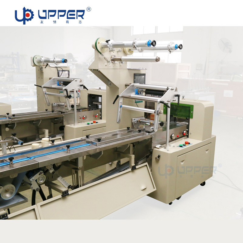 Full Belt Bakery Food Packaging Automation Equipment Coated Cake Packaging Machine Material Line Packaging Machine