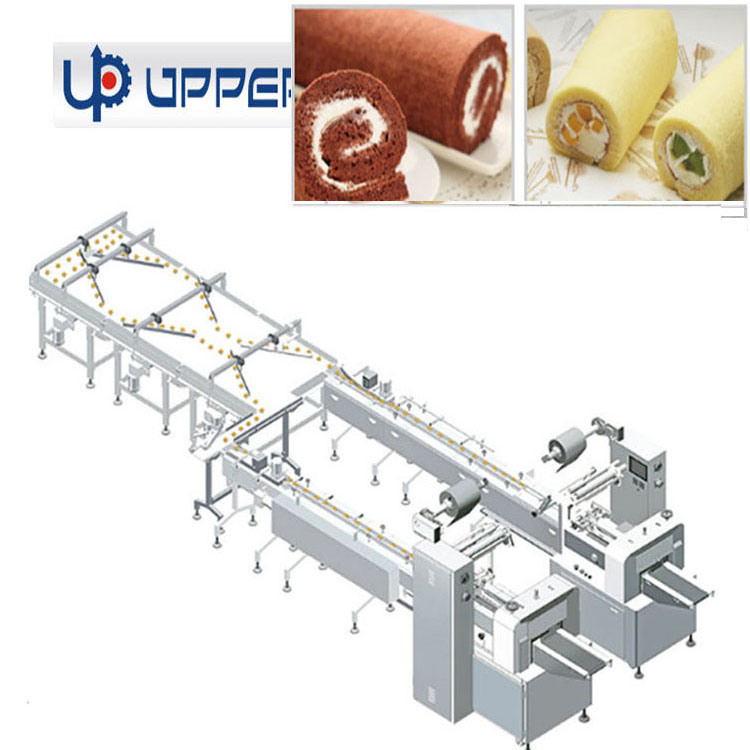 Factory Price Hamburger, Egg Rolls, Swiss Roll, Walnut Crisp Packing Line