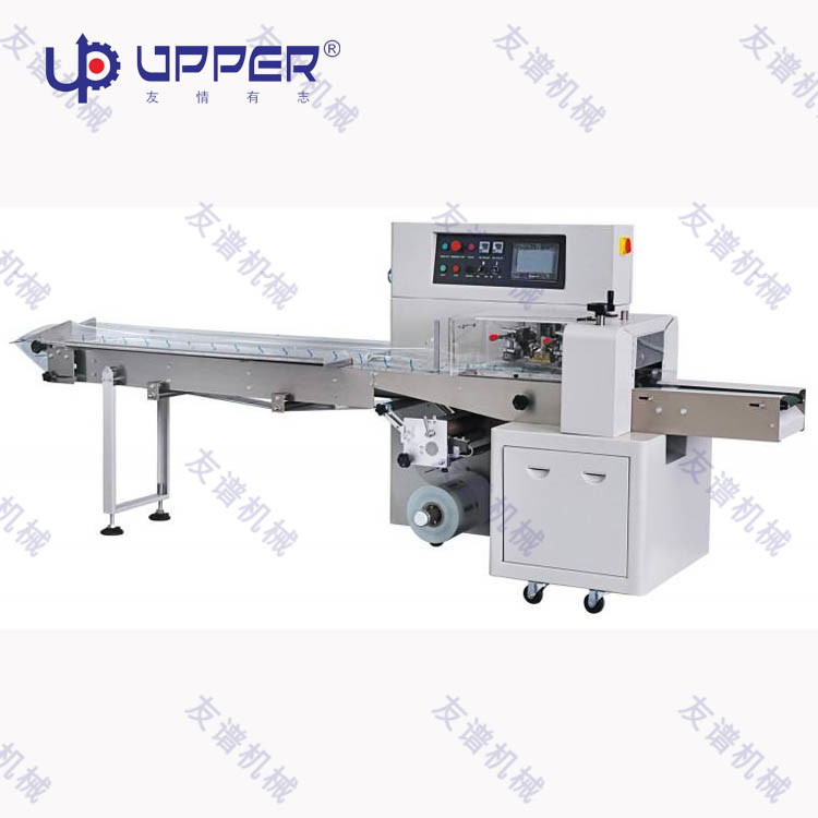 Food Bread Bag Horizontal Flow Packing Machine Pouch Wrapping Automatic Sealing Packaging Machine