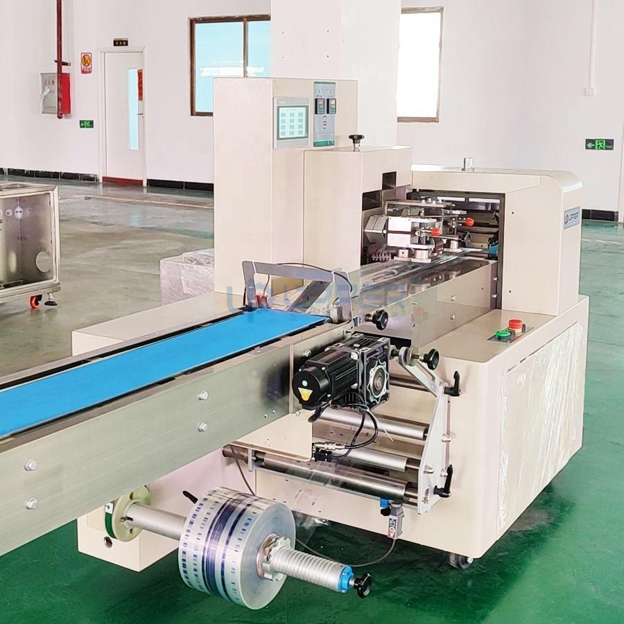 Extruder Packaging Machines Dough Candy Steamed Buns Pie Cake Biscuit Bread Fondant Snack Plastic Bagging Food Clay Pasta Flow Pillow Extruder Packing Machine