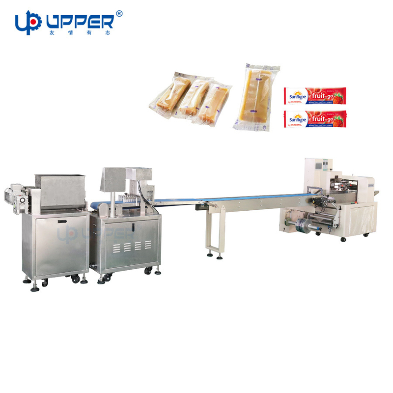 Snack Treats Protein Energy Bars Extruder with Flow Packaging Machines Dough Forming Machines