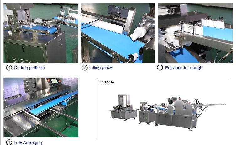 Made in China Upper Automatic Banana Bread Hand Tearing Bread Bun Production Machine Line