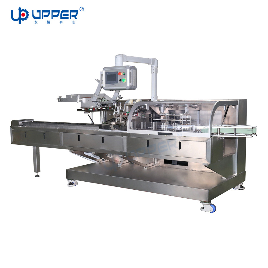 Automatic Horizontal Face Mask / Biscuit / Chocolate /Film Roll Bag Carton Box Packing Machine