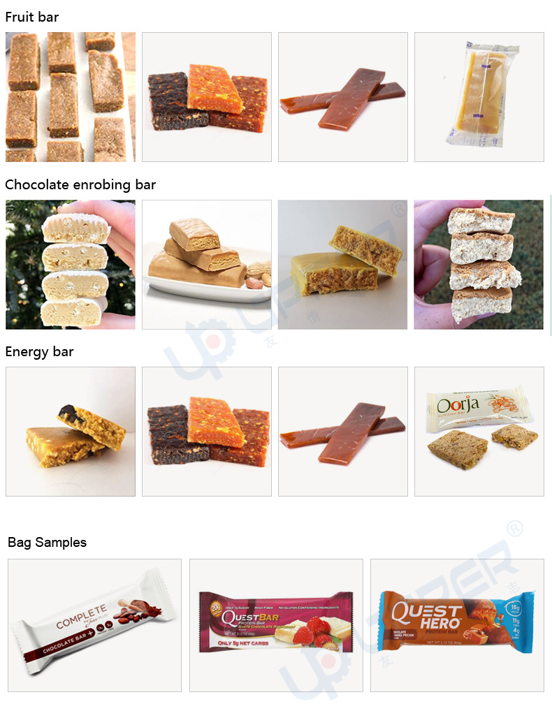 Chocolate Protein Bars Production Line Extruding Machine Cutting Machine and Packing Machine