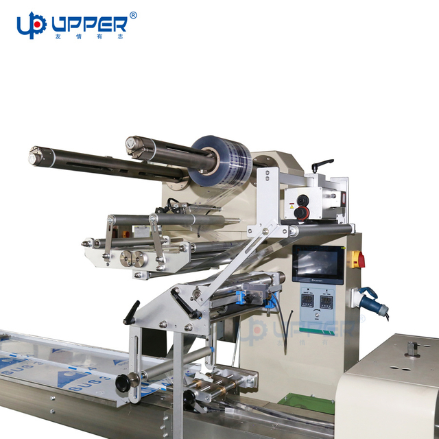 Automatic Stainless Steel Biscuits Noodles Breads Burgers Buns Hot Dog Food/Cake Flow Flow Food Packing Packaging Machine Machinery