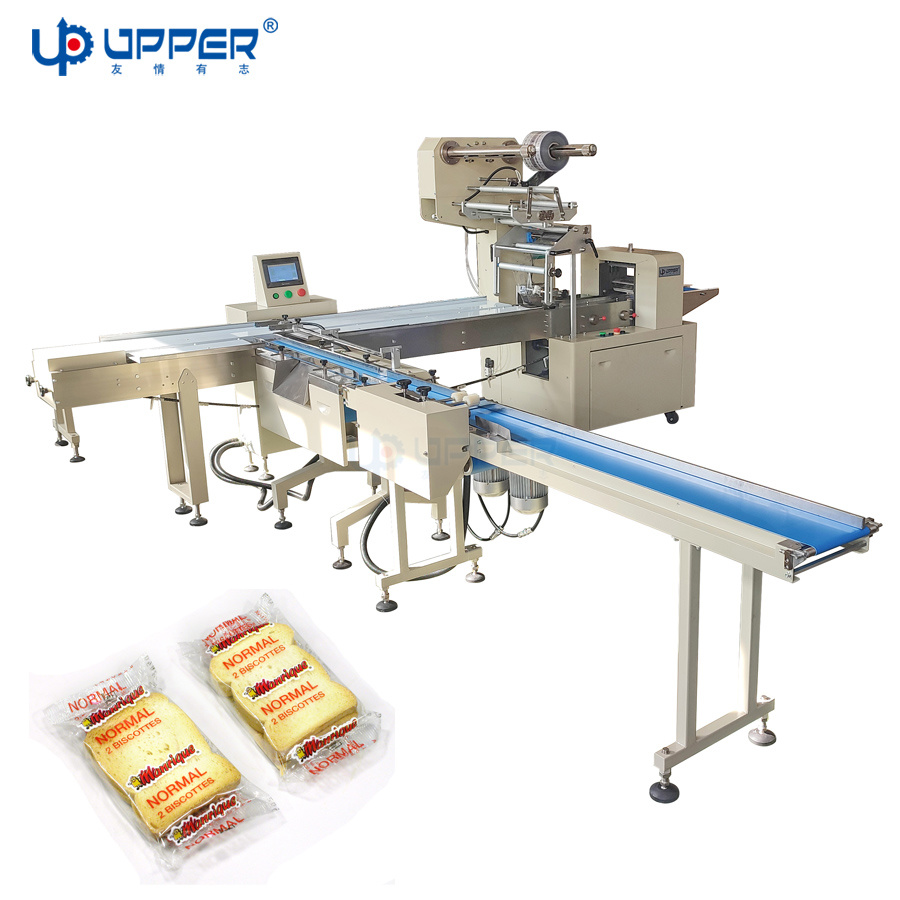 Chocolate Chocolate Bar Chocolate Bread Cookies Waffle Wafer Fully Automatic Horizontal Pillow Combination Packing Machine