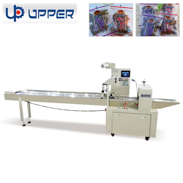 Fully Servo Type Flow Packing Machine, Automatic Flow Packaging Machine for Food Products Package Rice Cup Bagel Cupcake Small Cake Packaging Machine