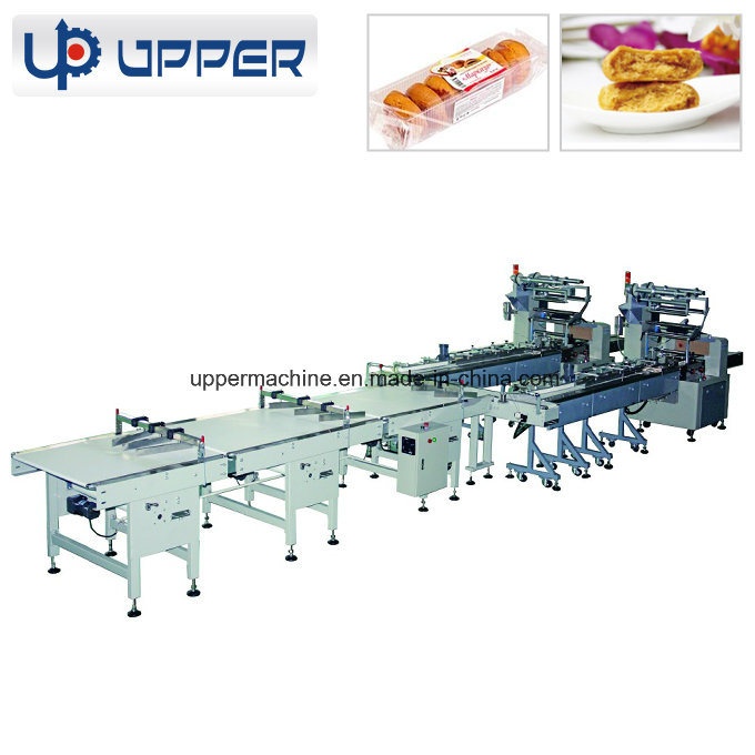 Automatic Flow Pillow Bags Cup Cake Packaging Machine