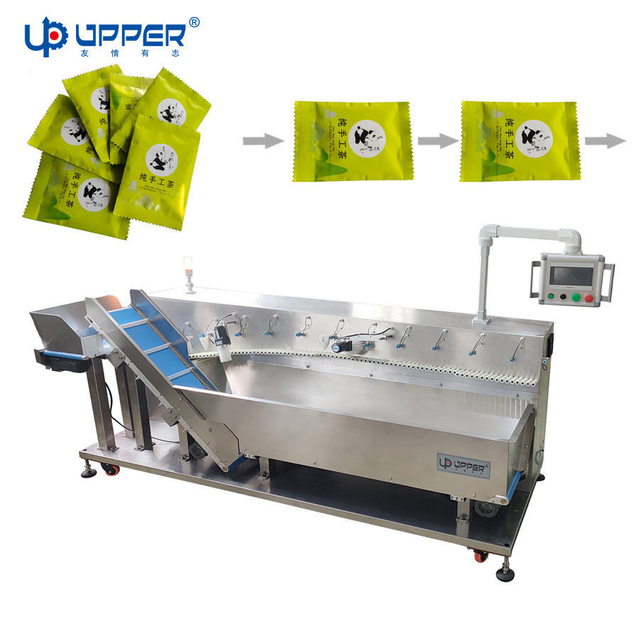 Sachet Unscrambler Machine Sort Automatic Seasoning Bag Sorting Collecting Cartoning Machine