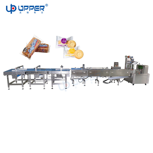 Automatic Horizontal Hamburger Buns Biscuit Noodles Packing Machine Pillow Type Packing Machine