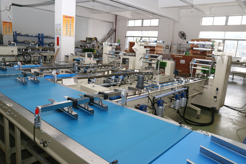 Automatic Wafer Biscuit Noodle Crackers Cake Cupcake Muffin Flow Packaging Machines