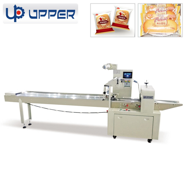 Automatic Coarse Grain Bread Flat Bread White Bread Roll Flower Roll Bread Coconut Wrap Coconut Shredded Bread Milk Roll Film Food Pillow Packaging Machine