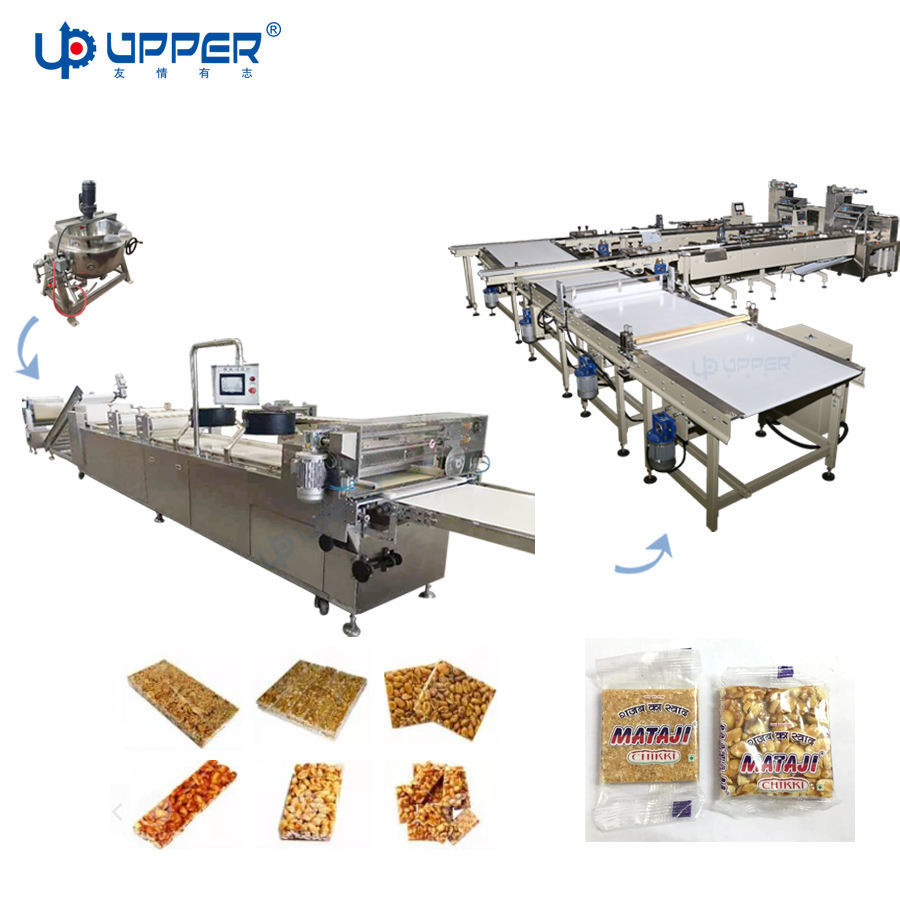 Multifunctional Protein Energy Cereal Bar Nut Bar Saki Mamie Bar Small Snack Food Production Automatic Packaging Machine Line