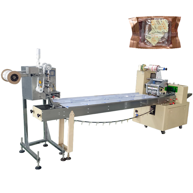 Instant Noodles Automatic Metal Detection Collection Counting Orderly Packaging Plastic Bags Flow Horizontal Pillow-Type Packing Machine Line