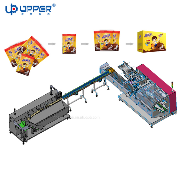 Sachet Bag Sorter Counting Carton Box Packing Machine 