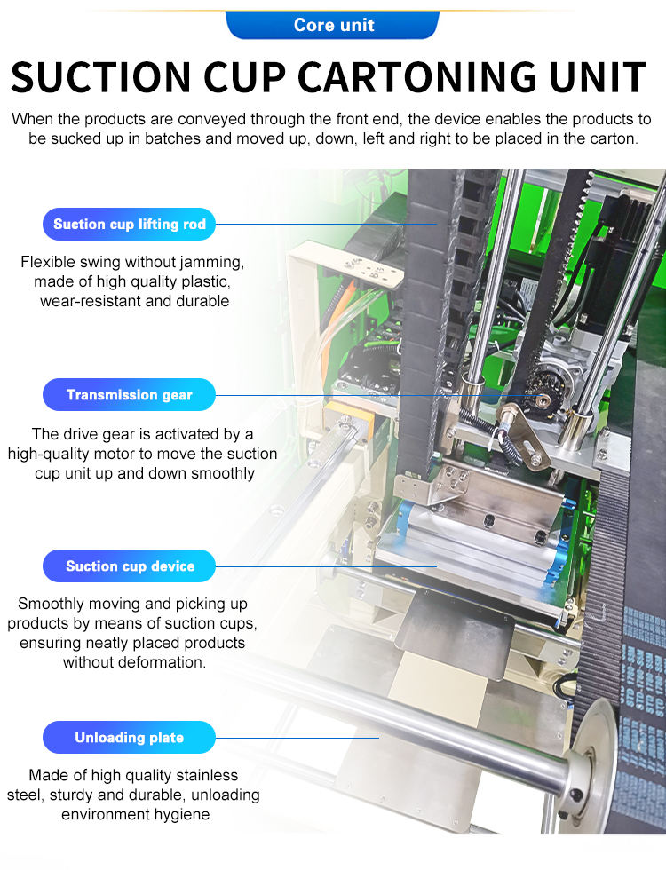 Small Solid Alcohol Case Packer Aspiration Module Automatic Grabbing Packing Machine Corrugated Box Robotic Carton Packer